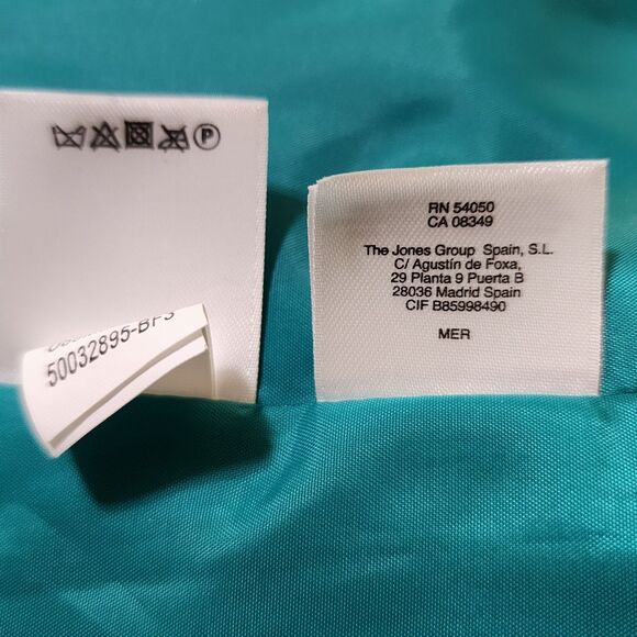 Le Suit Womens Single-Breasted Blazer Jacket 3/4 Sleeve Green Size 6 - Picture 10 of 12